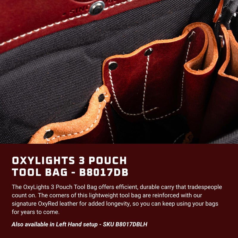 Occidental Leather OxyLights 3 Pouch Tool Bag - Black - 10 Pockets & Tool Holders - Made in USA - Image 2